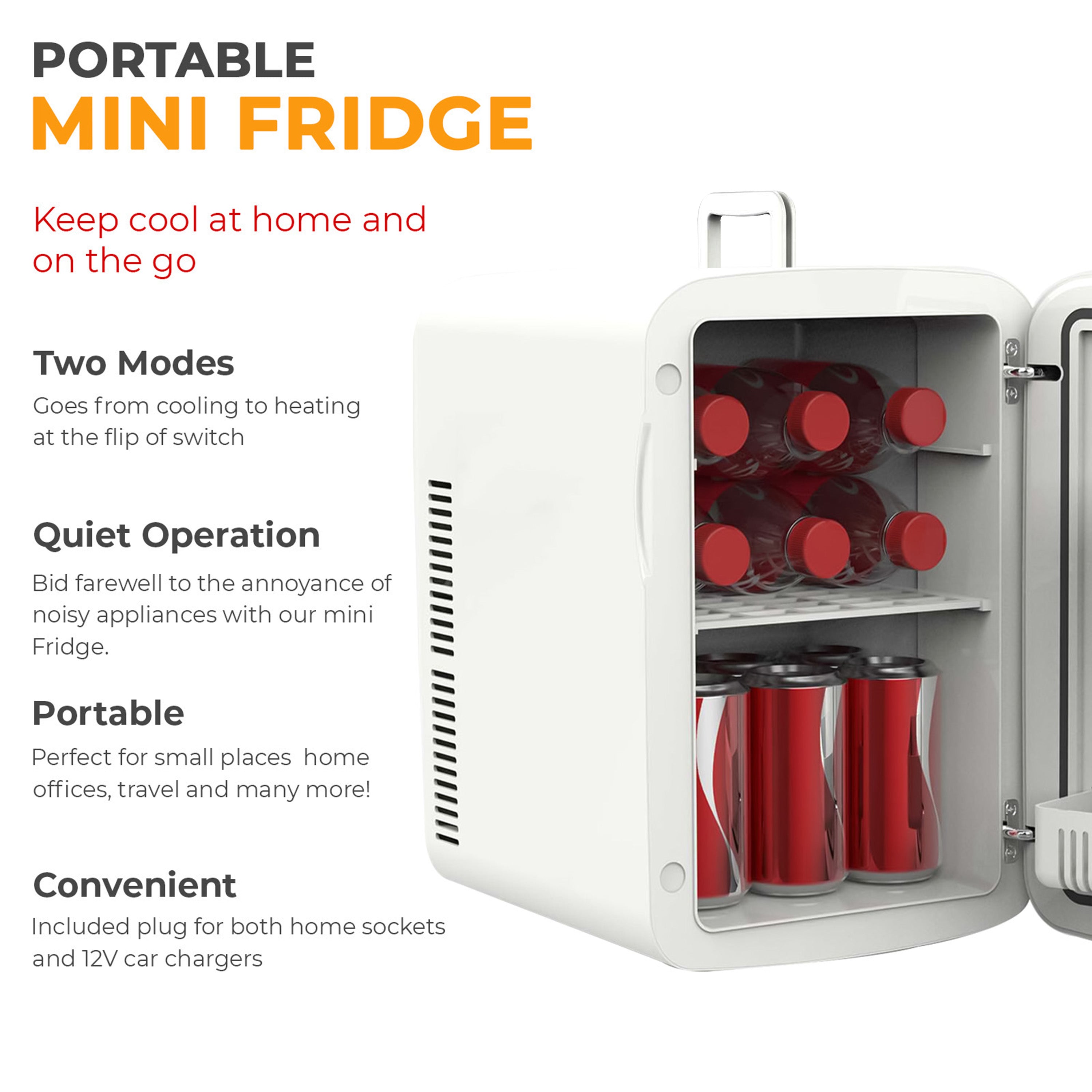 15L Compact Refrigerator Mini Electric Fridge