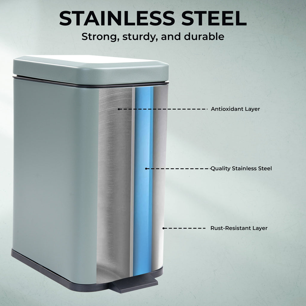 3L Soft Closed Pedal Bin