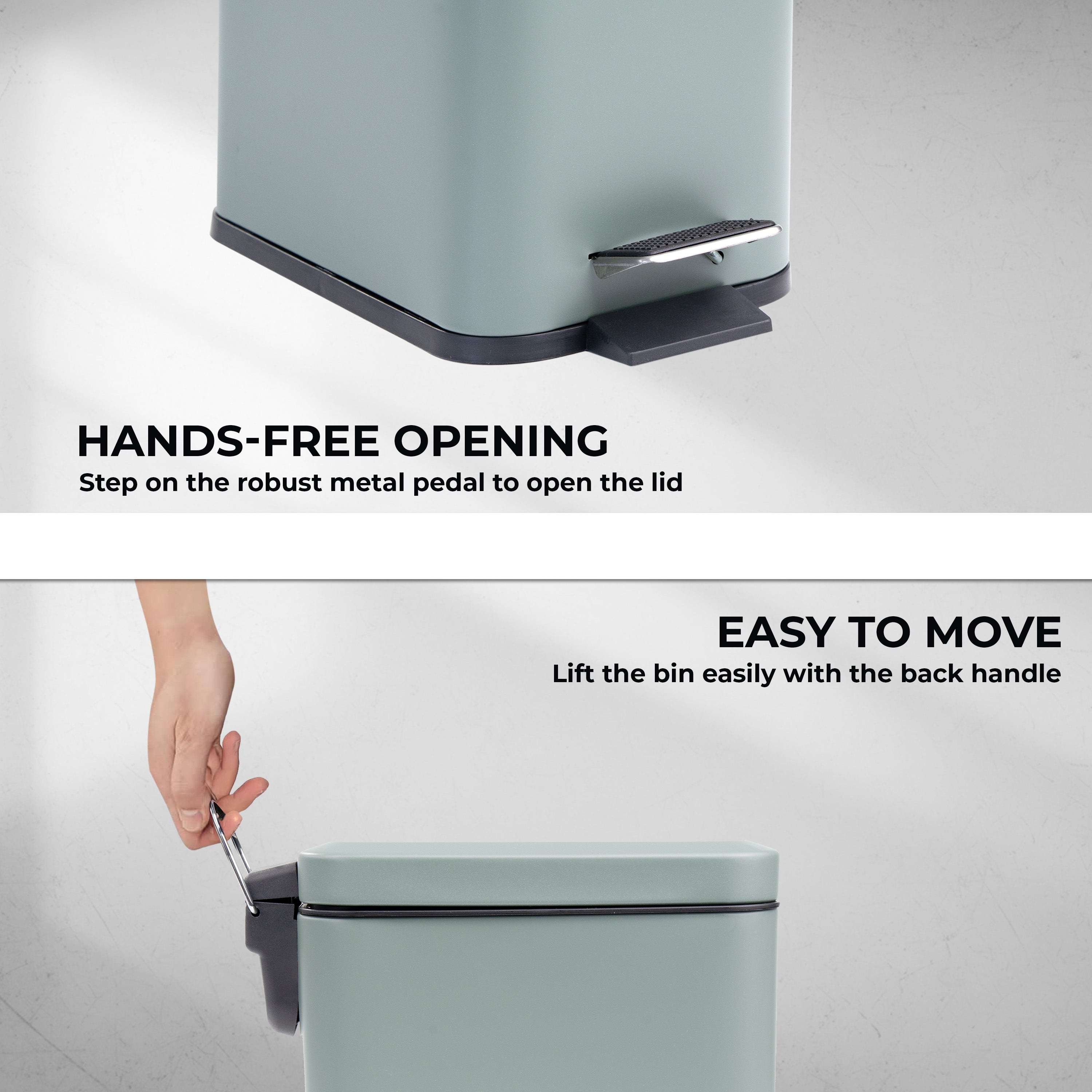 3L Soft Closed Pedal Bin