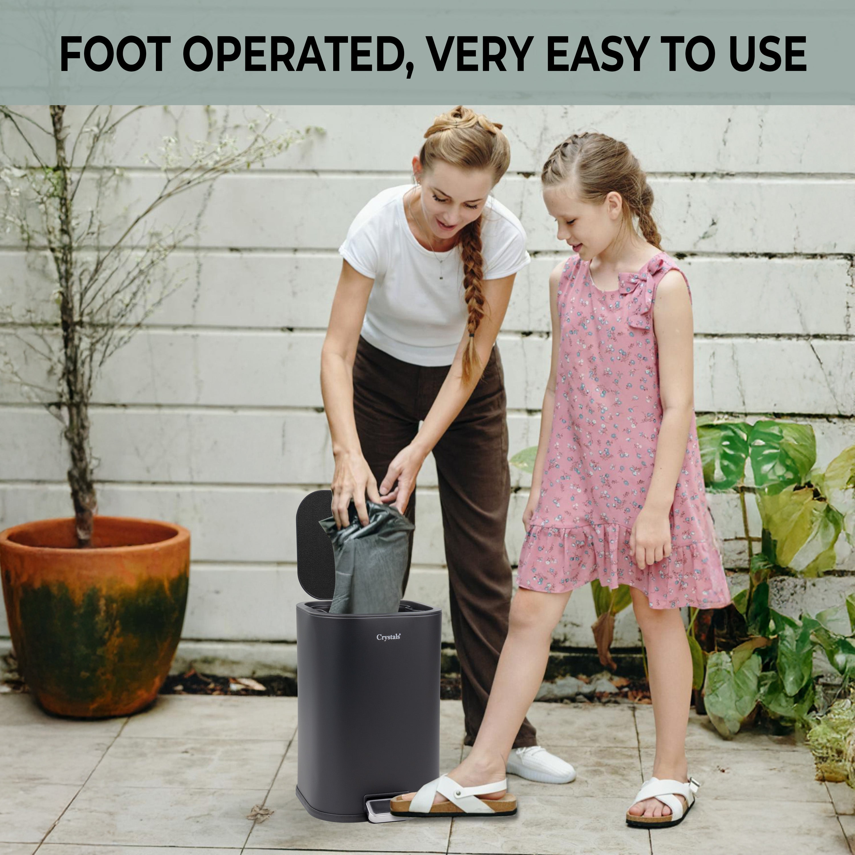 5L Soft Close Stainless Steel Pedal Bin