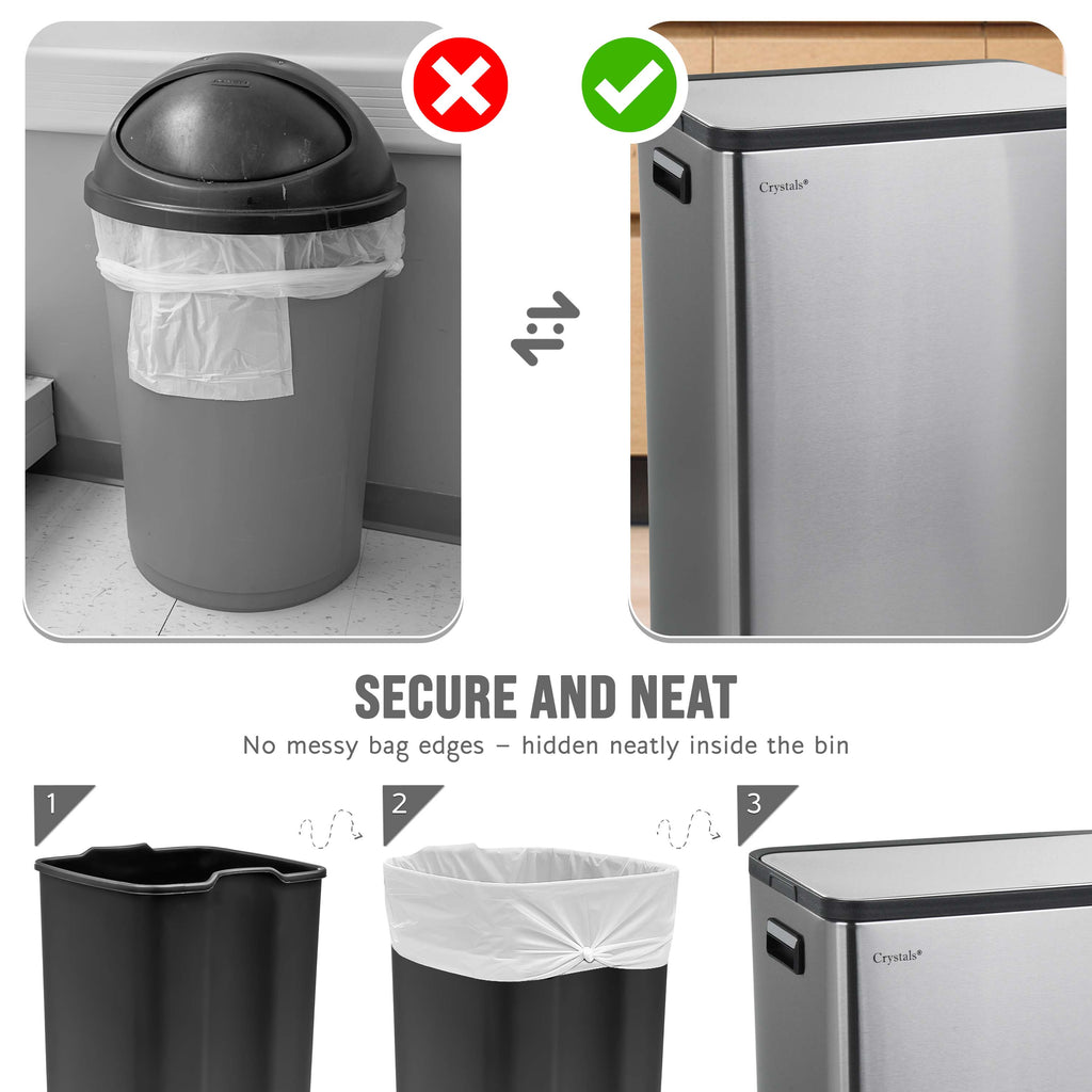 60L Dual Compartment Kitchen Bin
