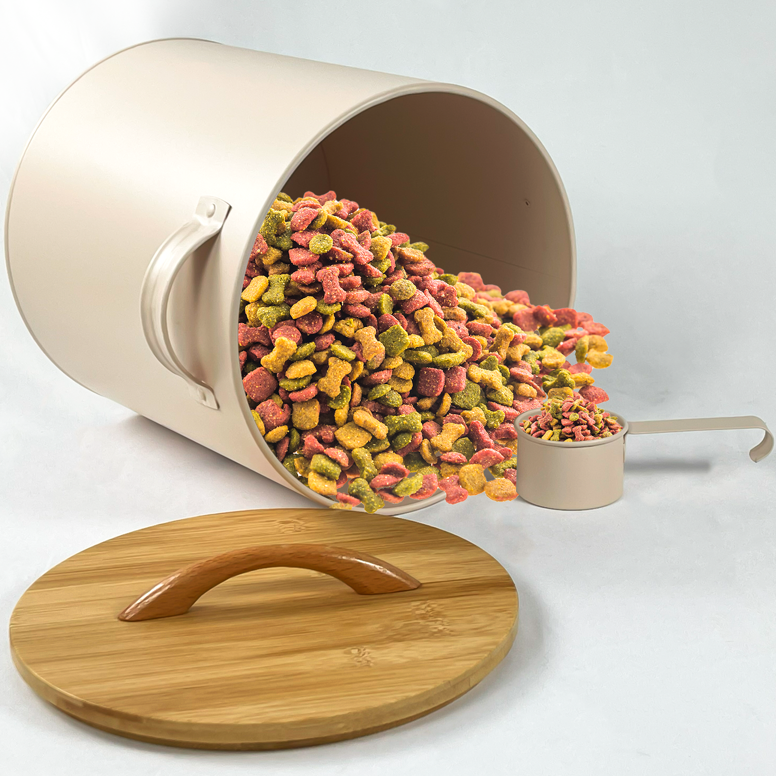 3pcs Pet Dog Food Storage Container Bin