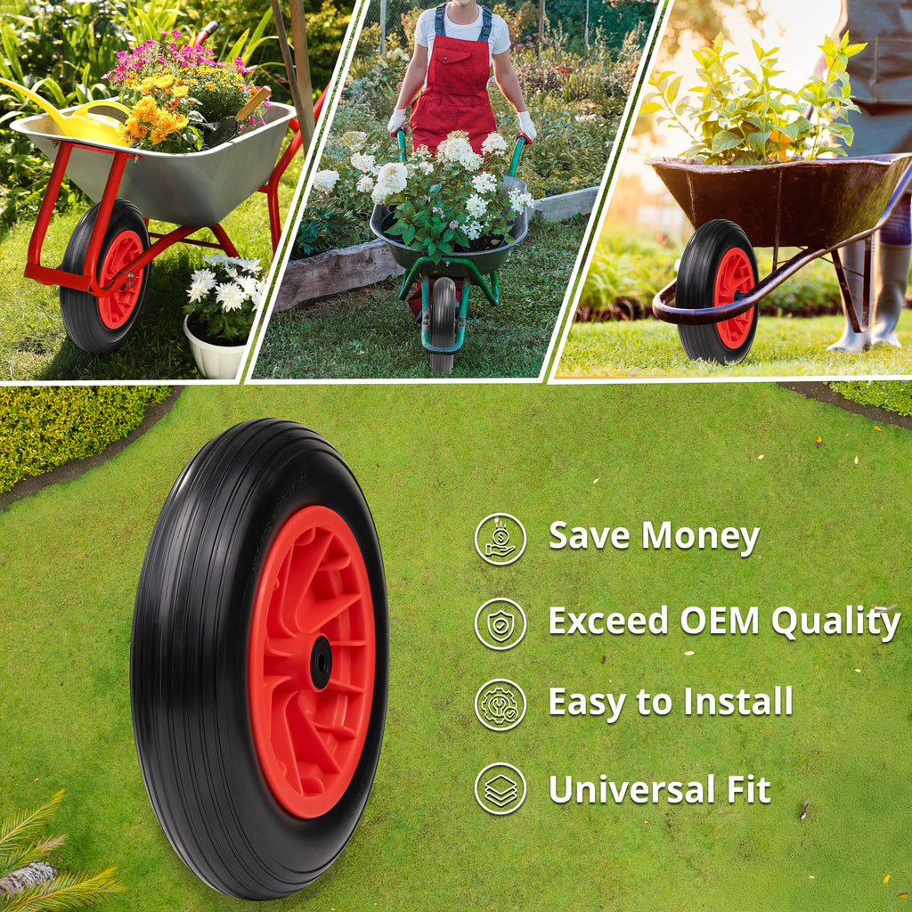 14" Puncture Proof Wheelbarrow Wheel