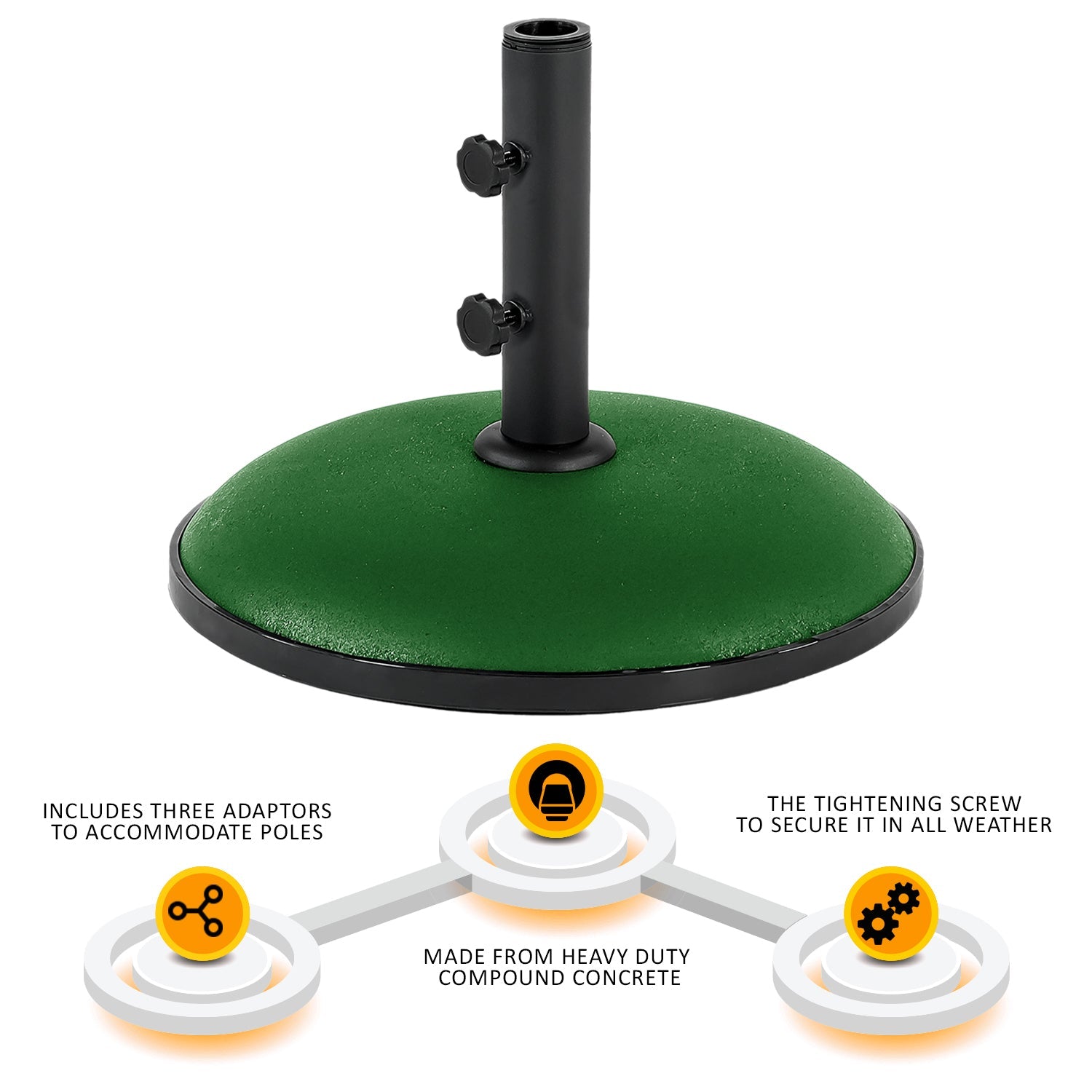 11kg Concrete Round Umbrella Parasol Base