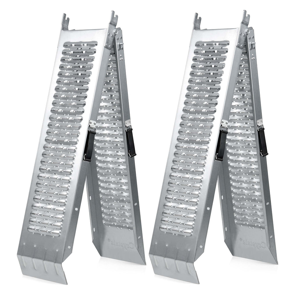 2-Pcs Steel Foldable Loading Ramp