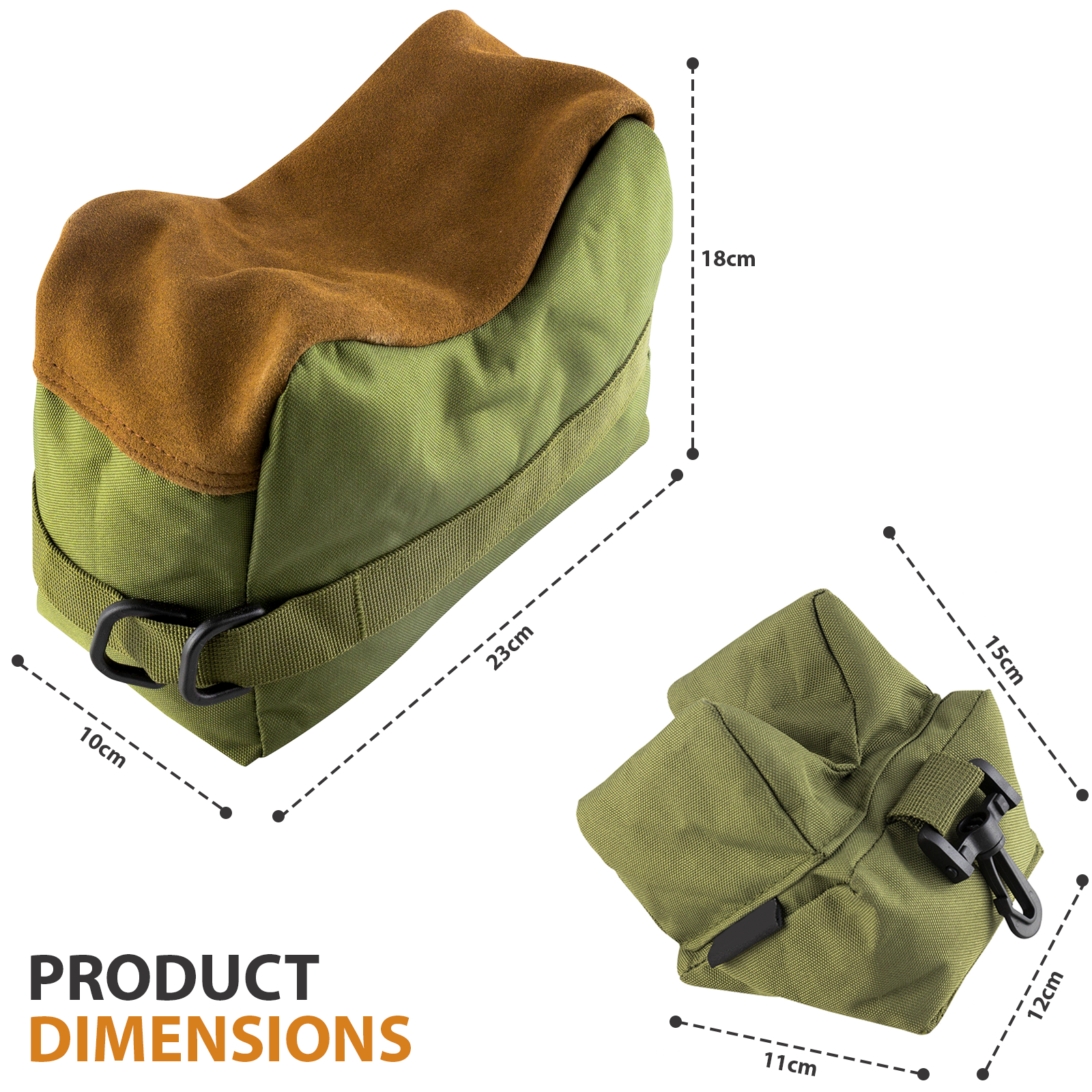 2/Set Front And Rear Rest Bench Bag