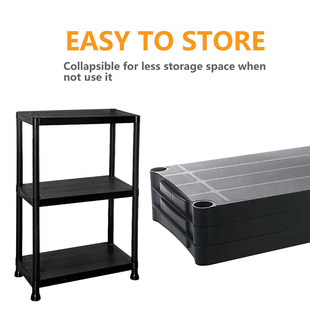 3/4/5 Tier Plastic Racking Shelving Storage Unit