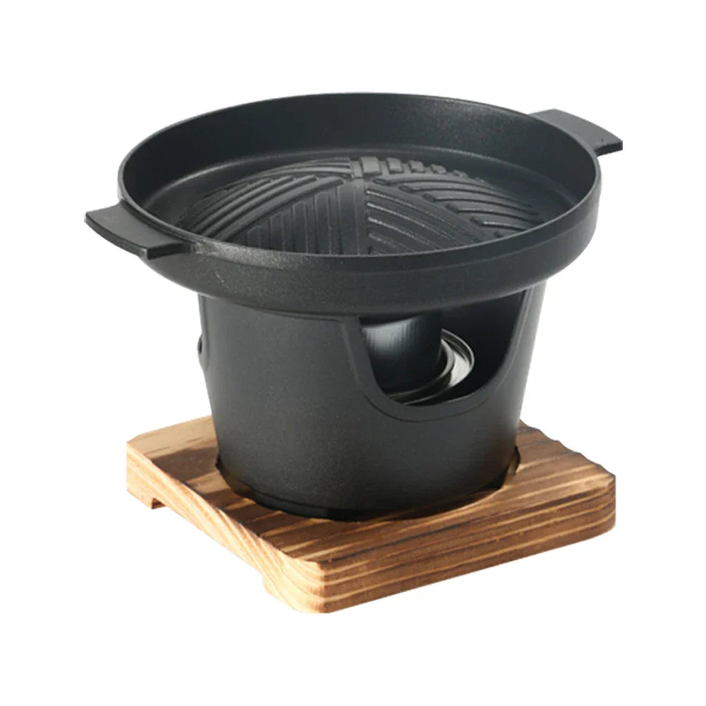 Mini Barbecue Stove Detachable Japanese Alcohol Stove Non-stick BBQ Grill Furnace Roasting Meat Tool for Picnic Camping Stove