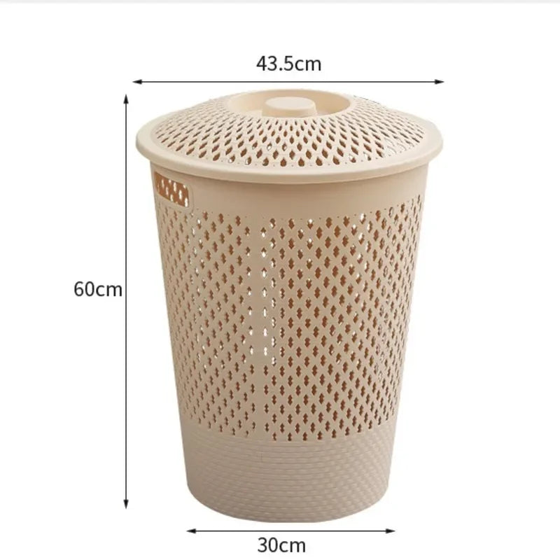 Multi-functional Plastic Household Dirty Laundry Baskets Bathroom Clothes Storage Bucket Living Room Children Toy Basket