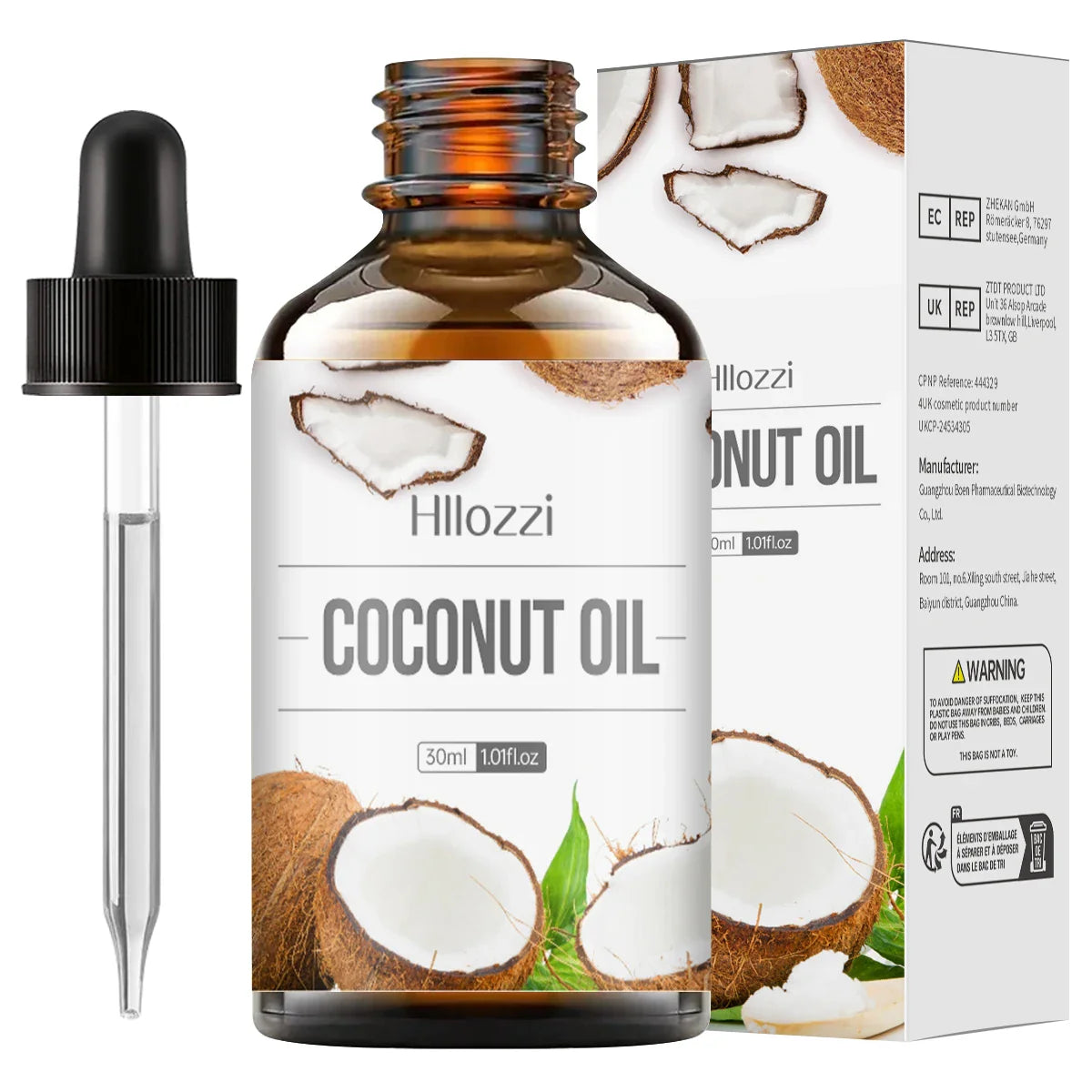 Coconut essential oil suitable for massage scraping aromatherapy diffuser for face hair eyelash care universal essential oil
