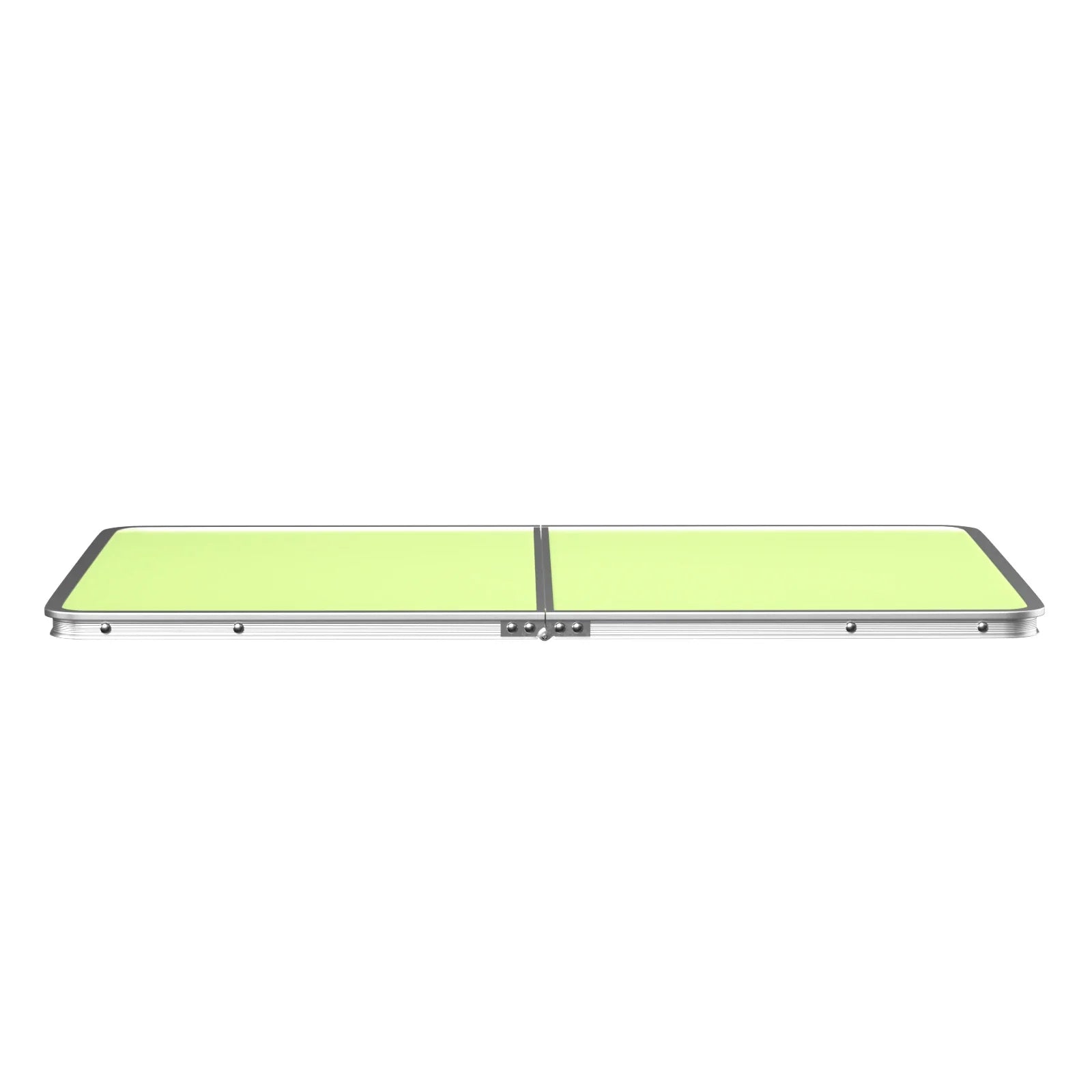 Mini Folding Picnic Table with Carry Handle, Aluminum Frame, Laptop Table for Sofa Bed Couch Floor, 60x40x24cm, Green/White