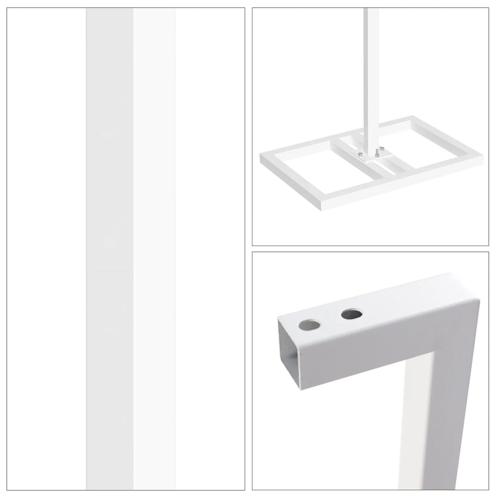 Heavy-Duty Adjustable Backdrop Stand Kit, Drape Pipe Support Frame, Wedding Backdrop, 6m x 3m