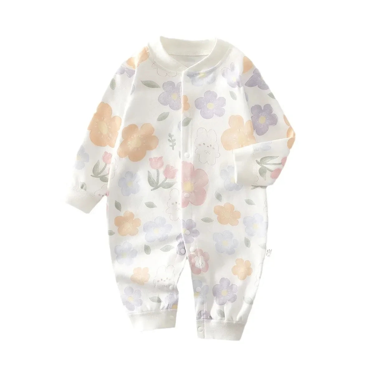 Baby Onesie 100% Cotton Boys Girls Long Sleeve Romper  Infant Cute Printed Fruit Onesie Pajamas 1-3-6-9M Four Season Universal