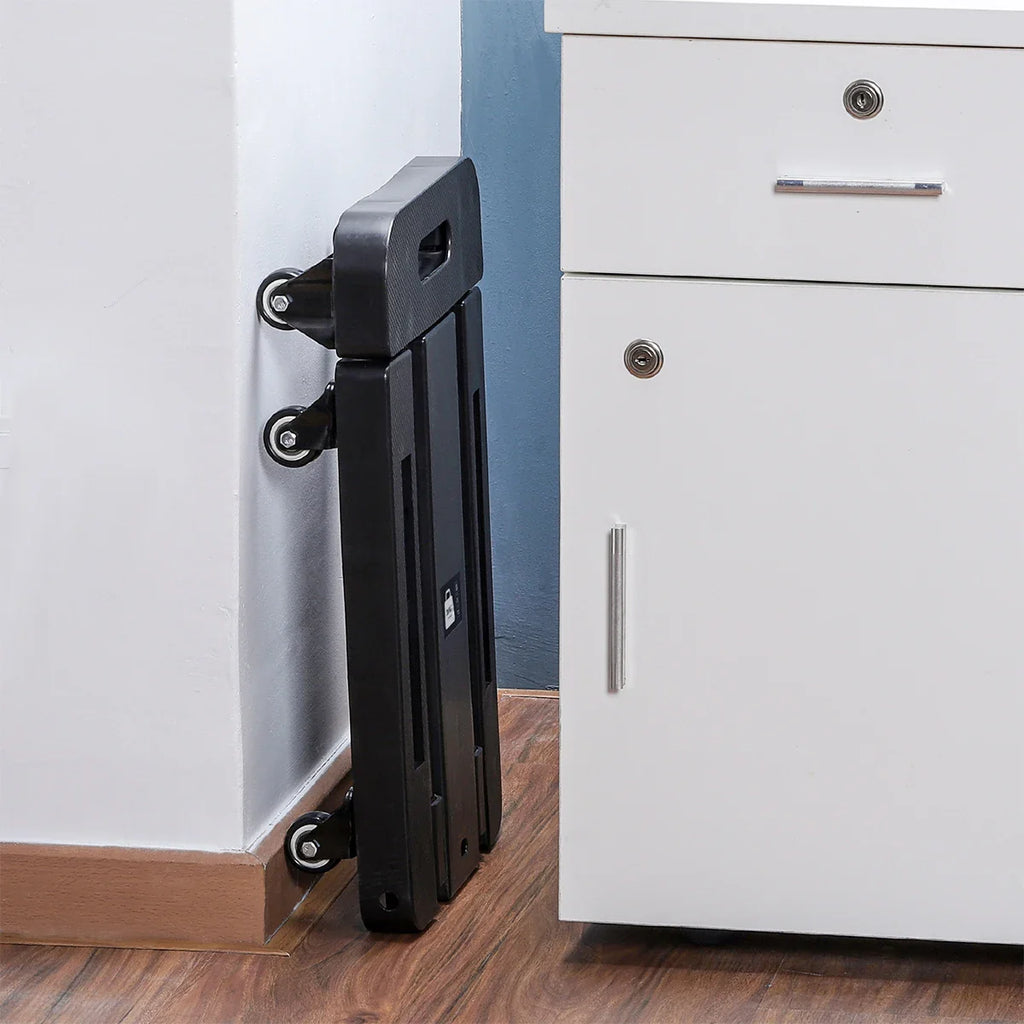 Folding Hand Truck 6 Wheel 200KG Capacity Heavy Duty Trolley Portable Telescopic Handle Cart Luggage Travel Moving Shopping Cart