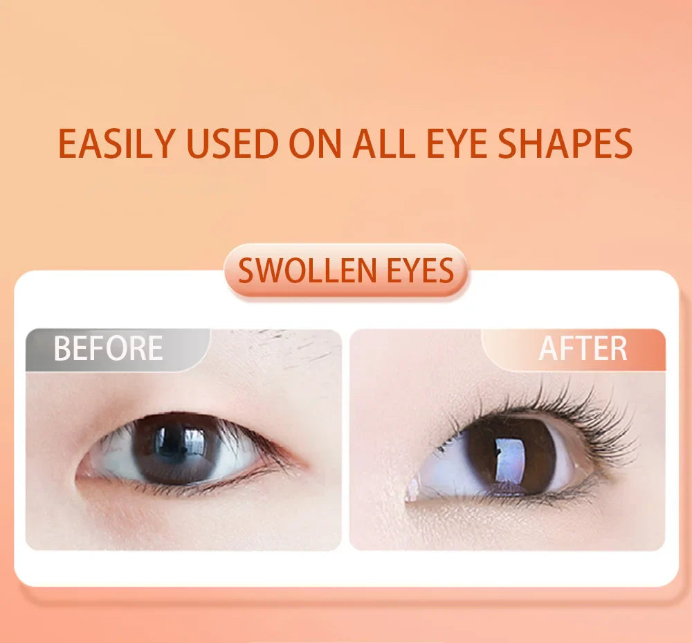 CALIYI Large Small Eyelash Curlers with Silicone Strips To Extend Curling Eyelashes and Make-up Tools For Big Eyes For Makeup