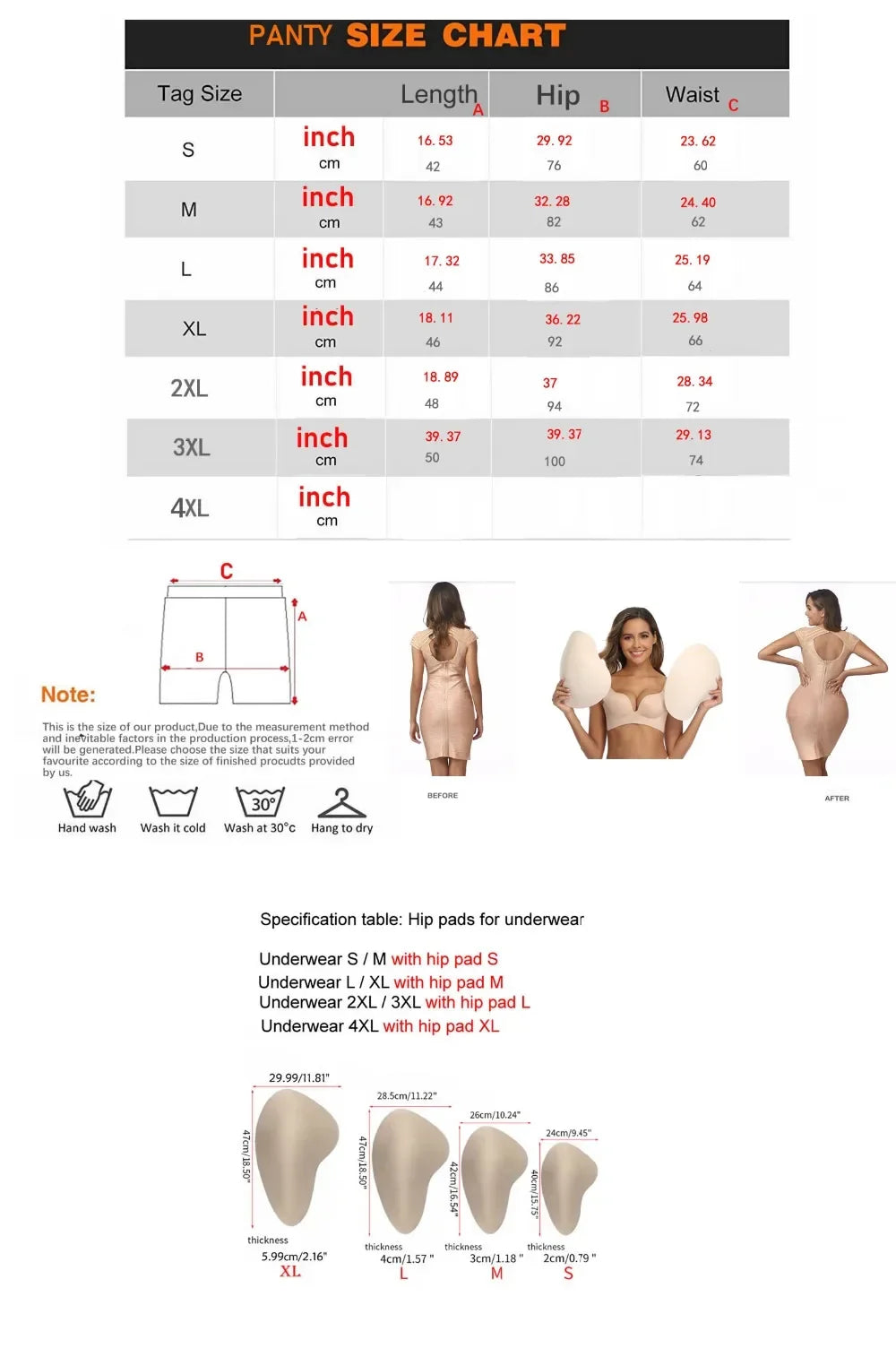 Sponge Padded Women Butt Hip Up Padded Enhancer Crossdresser Shorts High Waist Trainer Shaper Hip Pads Enhancer Booty Lifter