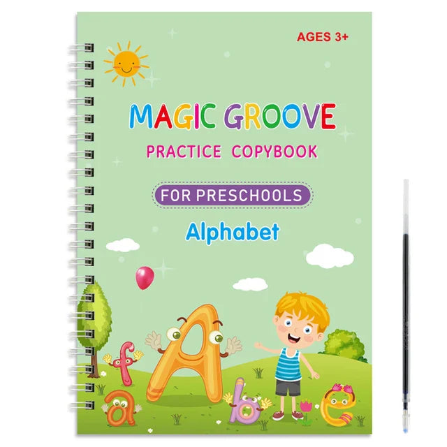 Magic Copybook Drawing Toys for Kids Montessori Reusable Pen Control Training Writing Sticker Learning Educational Toy Children
