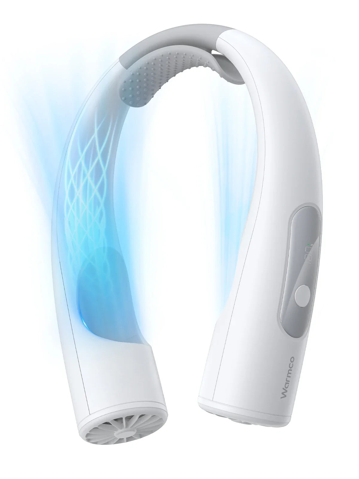 Warmco 10000mAh Portable Neck Fan 4-Speed Rechargeable Personal Fan 360° Cooling, 24H Runtime Wearable Fan for Office/Gym/Travel