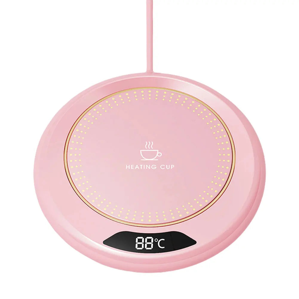 Mini Portable 55 degree USB Cup Warmer Coffee Mug Heating Coaster Smart Thermostatic Hot Plate Milk Tea Water Heating Pad Heater