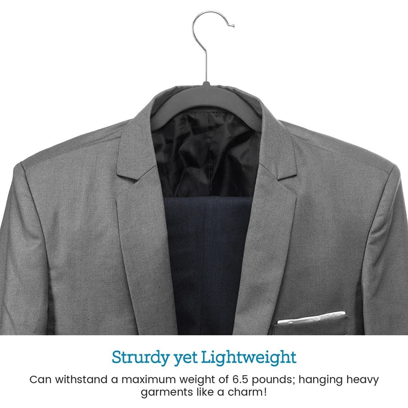 10pcs Flocking Clothes HangersThin High Quality Suits for Clothes Jackets Shirts Pants Coats Home Organizer organizador de ropa