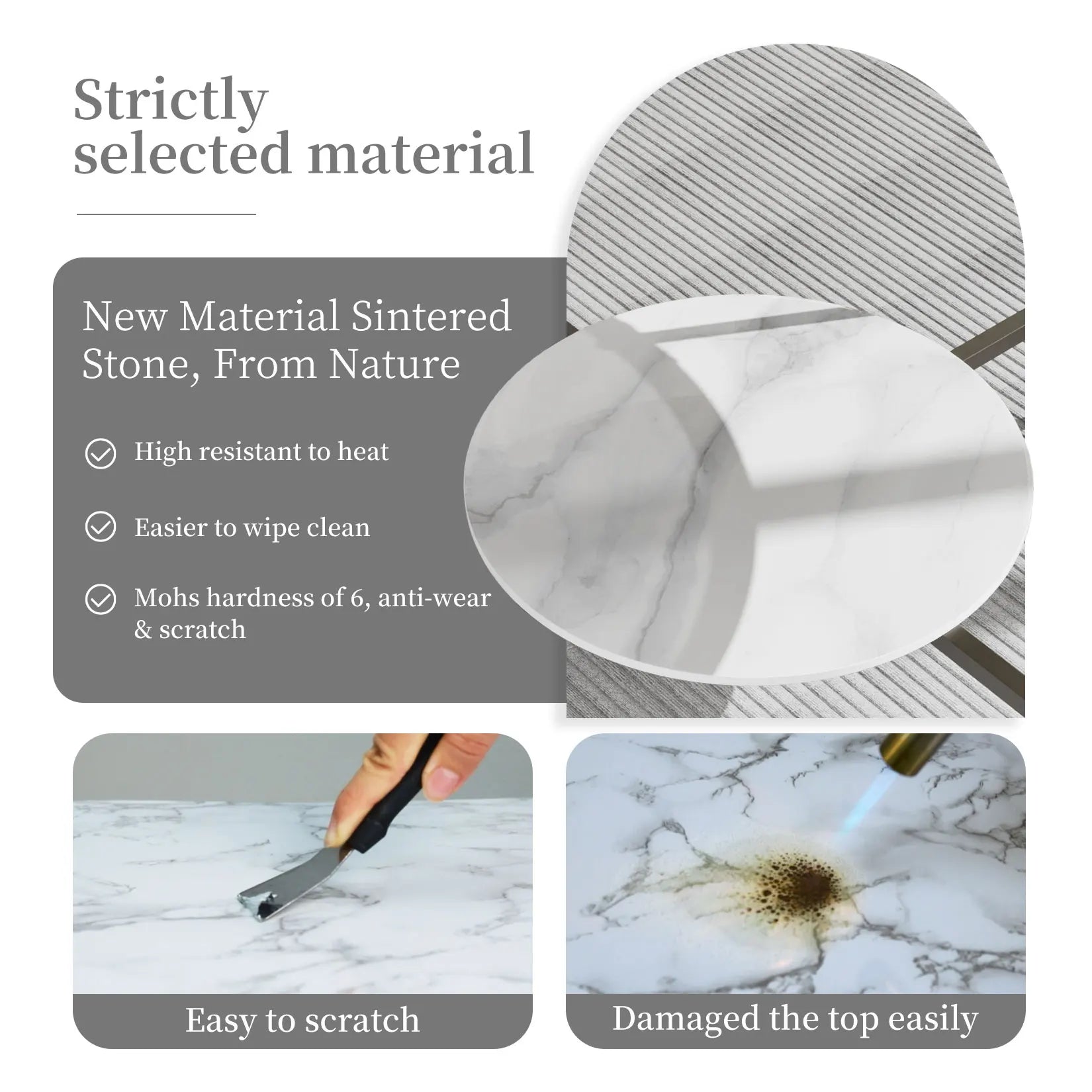 Glossy Glass Coffee Table, Centre Table with Slate Shelf, Minimalist Furniture, Living Room Tea Table, 2 Tier