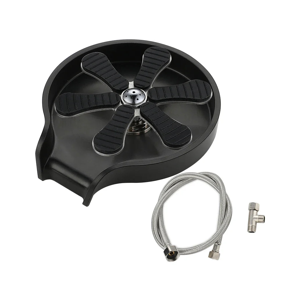 Stainless Steel Cup Washer Bar Glass Rinser Automatic High Pressure Glass Cup Washer Kitchen Sink Beer Milk Tea Cup Cleaner