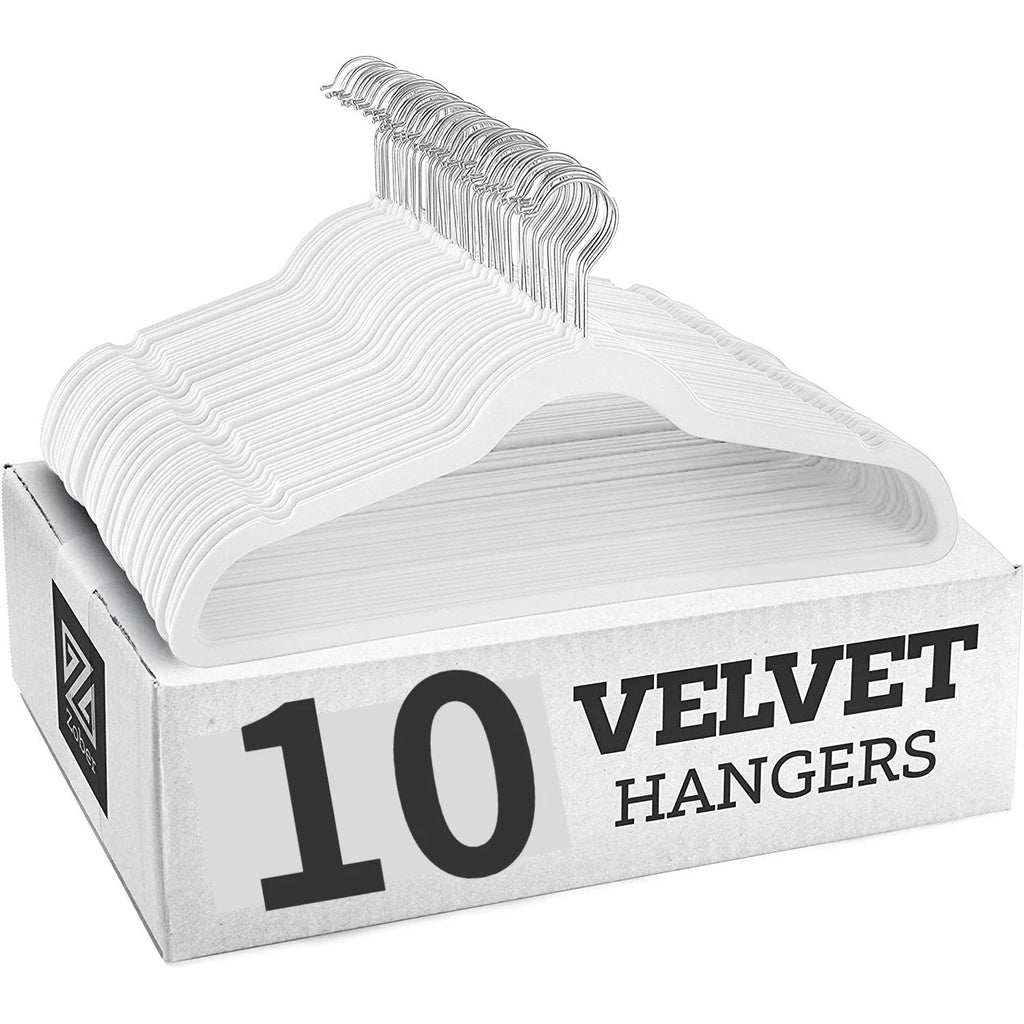 10pcs Flocking Clothes HangersThin High Quality Suits for Clothes Jackets Shirts Pants Coats Home Organizer organizador de ropa