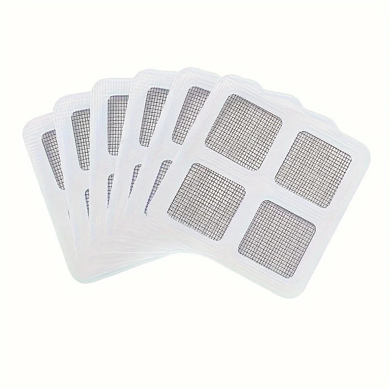 Disposable Hair Catchers for Shower Mesh Shower Drain Covers - Floor Sink Strainer Filter Mesh Stickers Bathroom Accessories