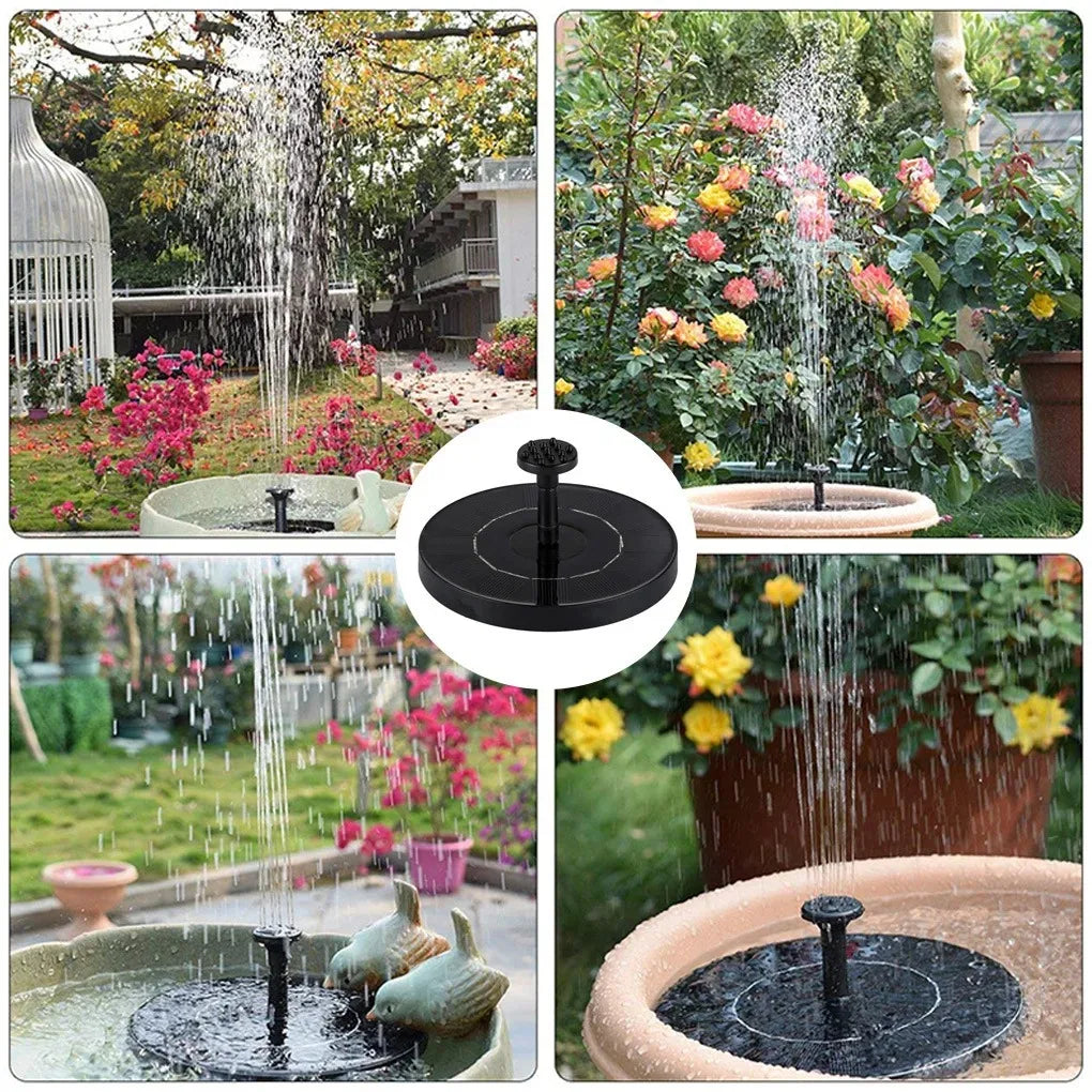 New Mini Solar Water Fountain Pool Pond Waterfall Fountain Garden Supplies Decoration Outdoor Solar Powered Fountain Bird Baths