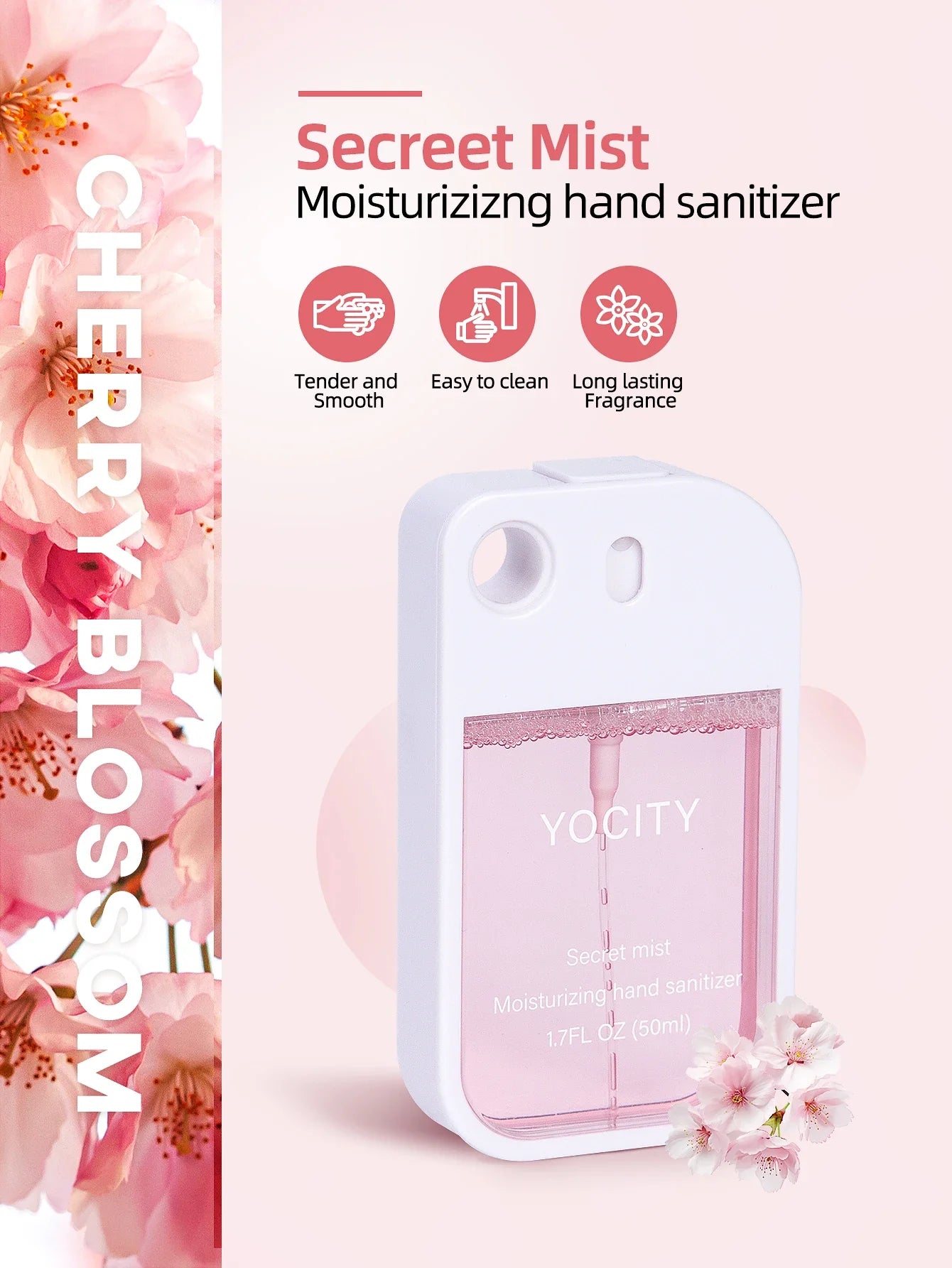 50ml Air Freshener Car Fragrance Spray Fresh Air Long-Lasting Fragrance Bathroom Hotel Valentine's Day Gifts Hand Sanitizer Bott