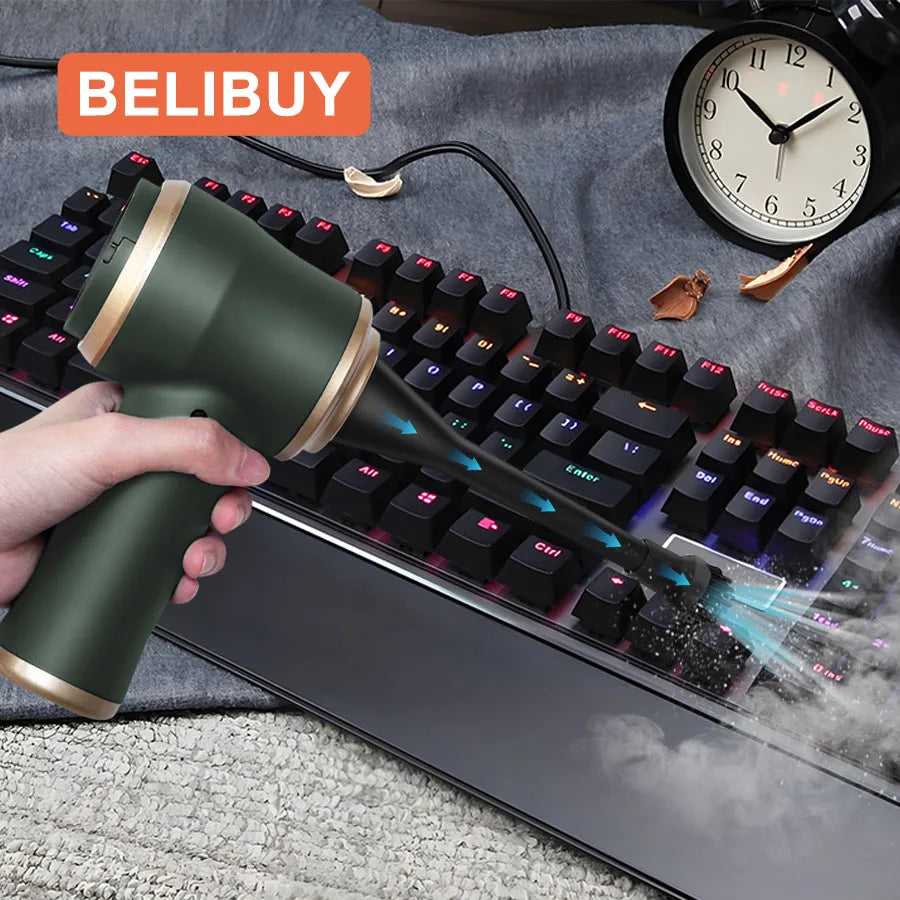 BELIBUY Wireless Car Vacuum Cleaner for Cleaning Bedroom Carpets Portable High Power Function Home Appliance Cleaning Machine