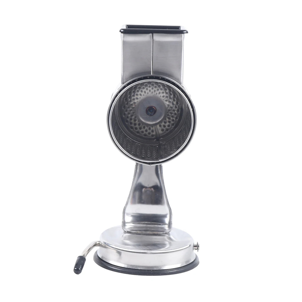 Multi-functional Cheese Grater Rotary Fruit Vegetable Slicer Shredder 5Drum Blade Stainless Steel