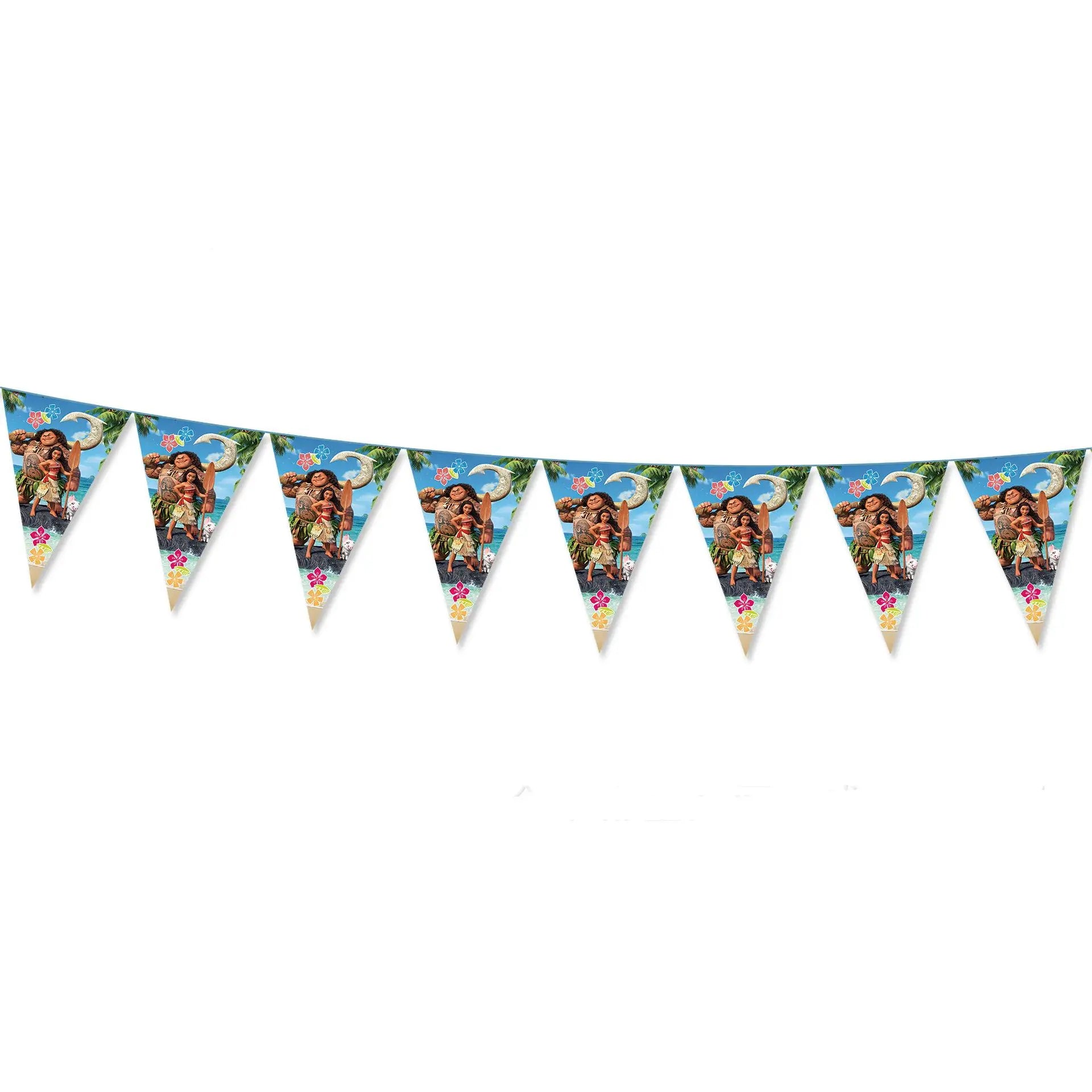 Disney Moana Birthday Decoration Tableware Cup Plate Backdrop Banner Kit Vaiana Moana Theme Happy Party Deco Balloons Supply Set