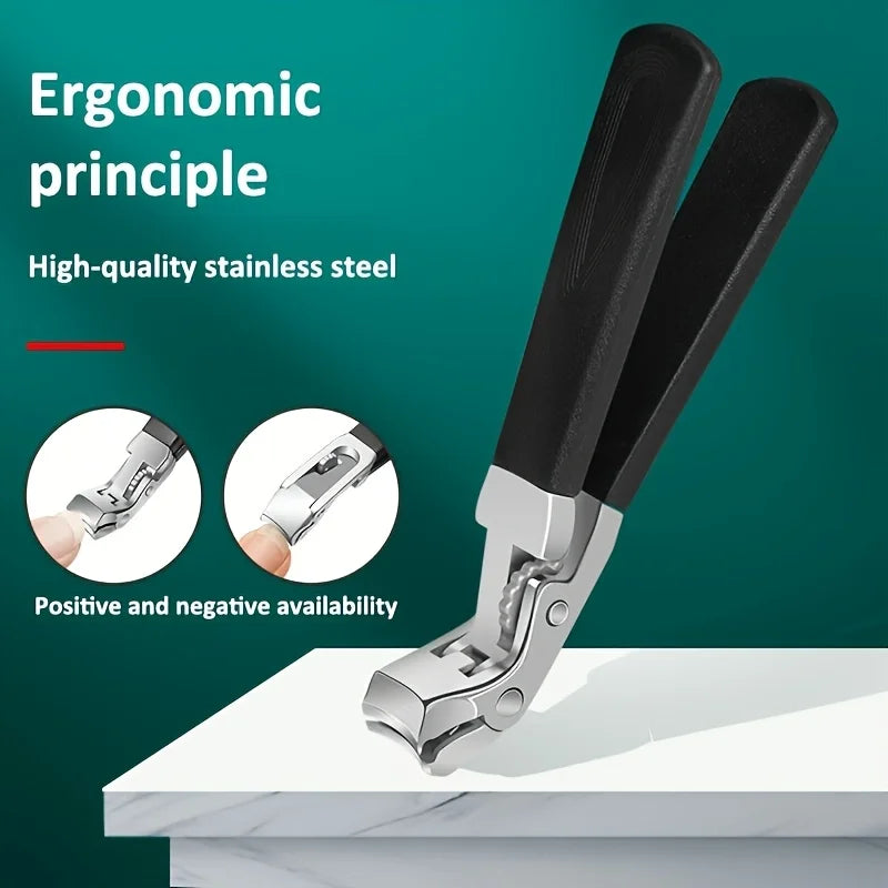 [Practical Nail Clippers]4pcs Thick Nail and Toe Nail Clippers for the Elderly - Extra Large Wide Mouth Opening Nail Clipper Set