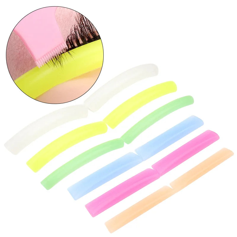 Eyelash Perming Pads Silicone Eyelashes Perm Curler Reusable Lash Lift Shield Pads lash Lifting rods and glue gel