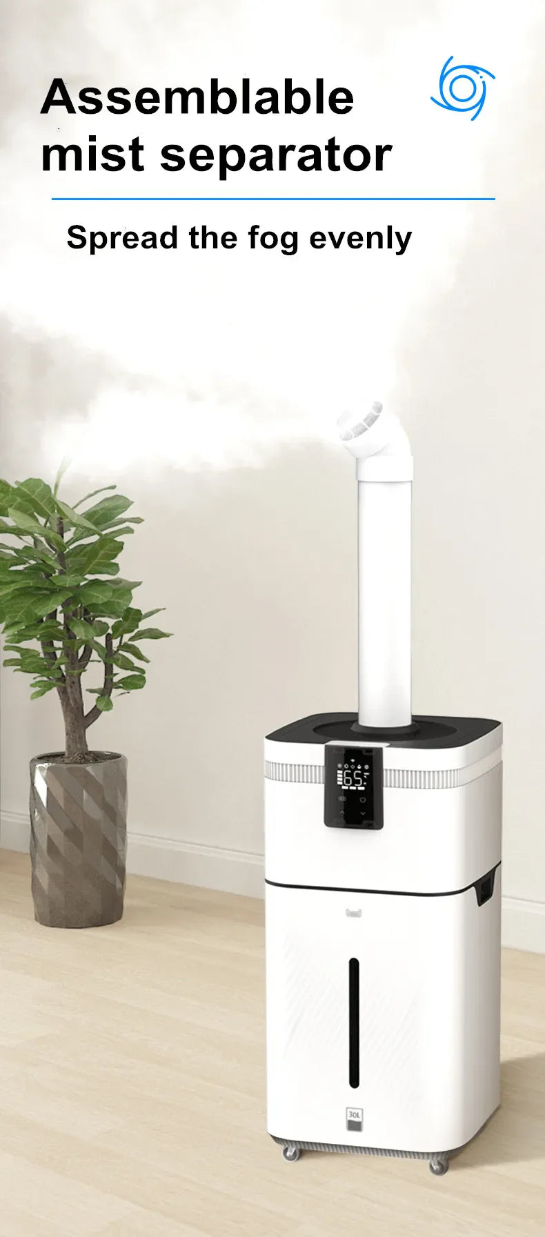 110V 220V 30L Air humidifier Home Humidifier Diffuser Industrial Mist Maker Flavoring For Home увлажнитель воздуха humidificador