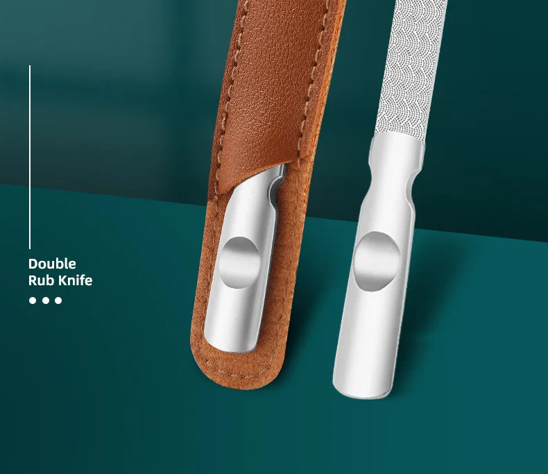 1Pcs Stainless Steel Nail Files High-Quality Double SidedManicure Pedicure Grooming For Professional Finger Toe Nail Care Tools