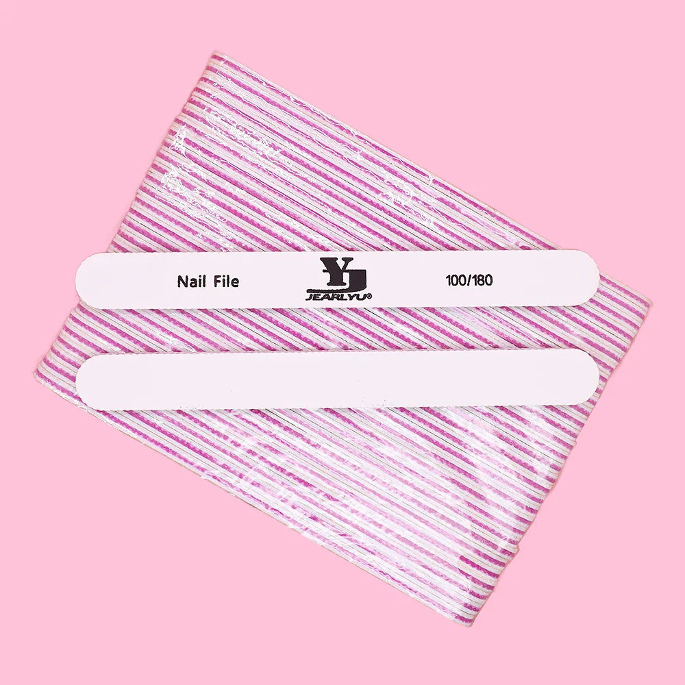 5/25Pcs/Lot Nail File Mix Color 80/100/150/180/240 Grit Professional Sandpaper Cuticle Remover Buffer Files Manicure Tool Set