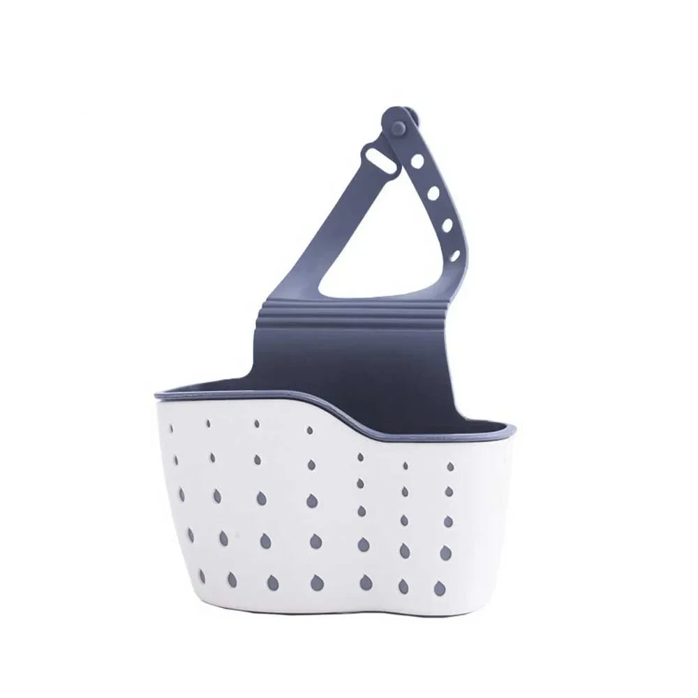 Home Storage Drain Basket Kitchen Sink Holder Adjustable Soap Sponge Shlf Hanging Drain Basket Bag Kitchen Accessories