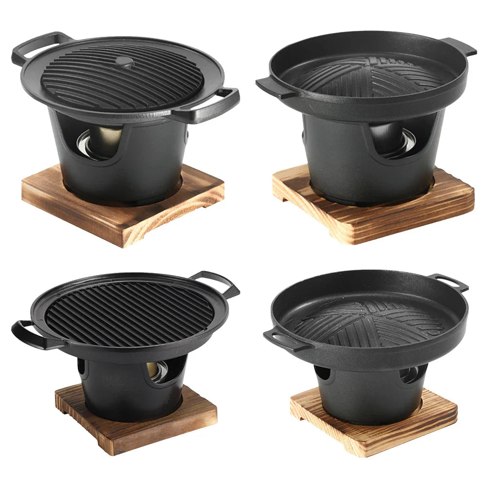 Japanese One Person Cooking Oven Detachable Japanese Alcohol Stove Portable Mini Barbecue Stove Japanese Smokeless Alcohol Stove