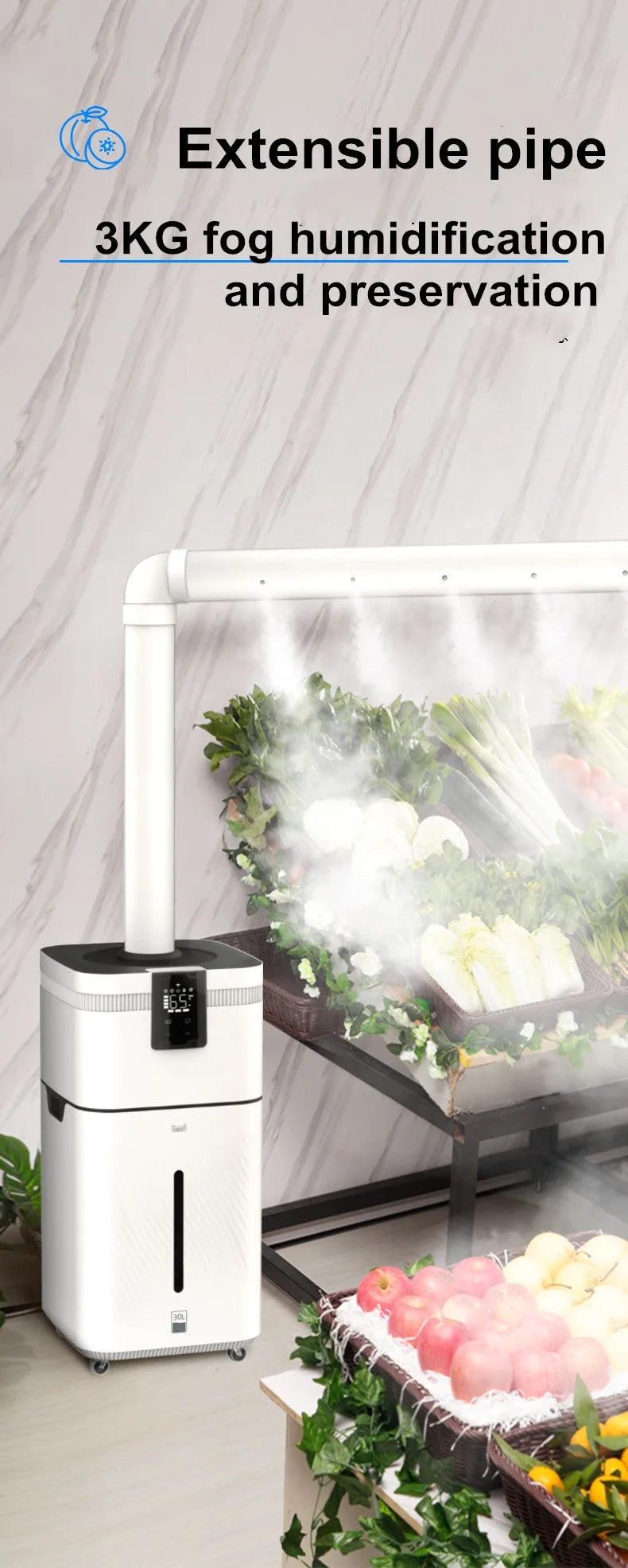 110V 220V 30L Air humidifier Home Humidifier Diffuser Industrial Mist Maker Flavoring For Home увлажнитель воздуха humidificador