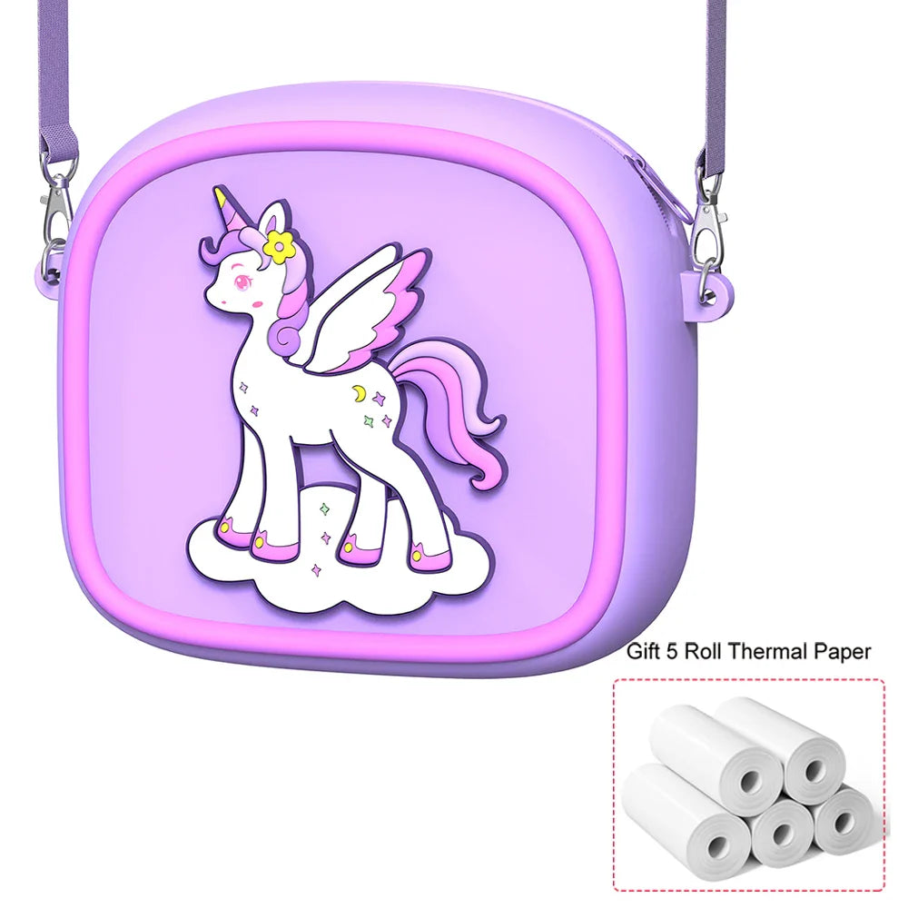 Upgrade Kids Camera Instant 1080P HD Dual Lens Selfie Digital Camera for Girls Boys Christmas Birthday Gifts Toys With 32G Print