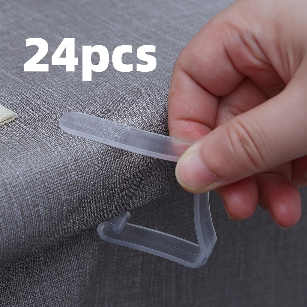 72pcs Clear Tablecloth Clips Picnic Cloth Plastic Clip Windproof Table Cover Holder Clamps For Home Kitchen Restaurant Accessory