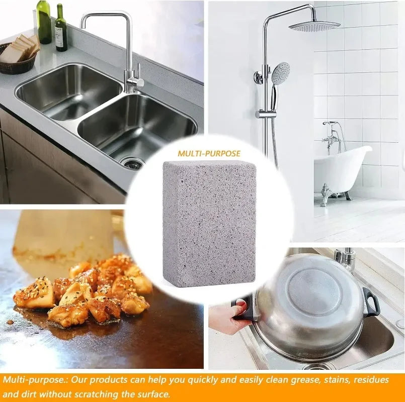 Cleaning Stone BBQ Cleaning Brick Small Grey Brick BBQ Grill Grill Plate Cleaning Tool Grease Cleaning Pumice Stone Kitchen Tool