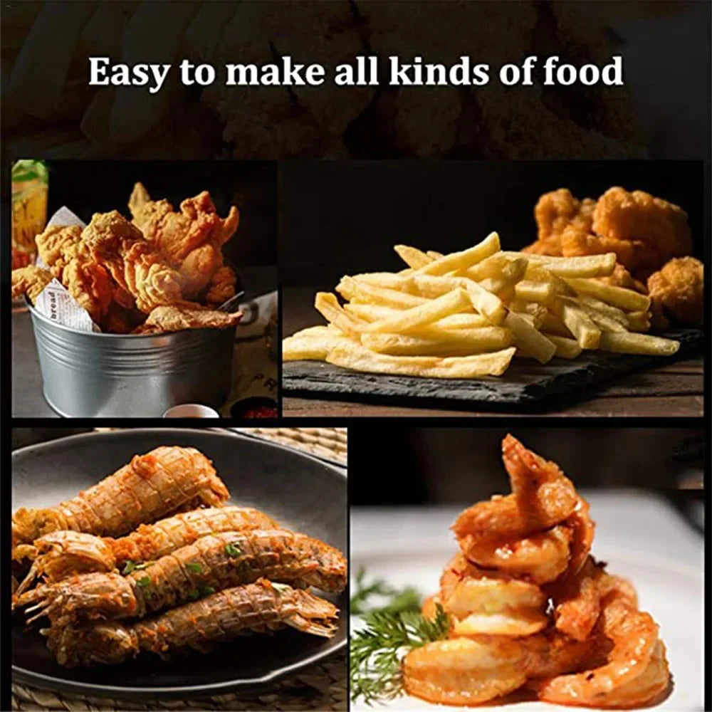 Japanese Deep Fryer With Thermometer and Lid 304 Stainless Steel Kitchen Tempura Fryer Pan Fryer Without Oil Frying Pan Fryer