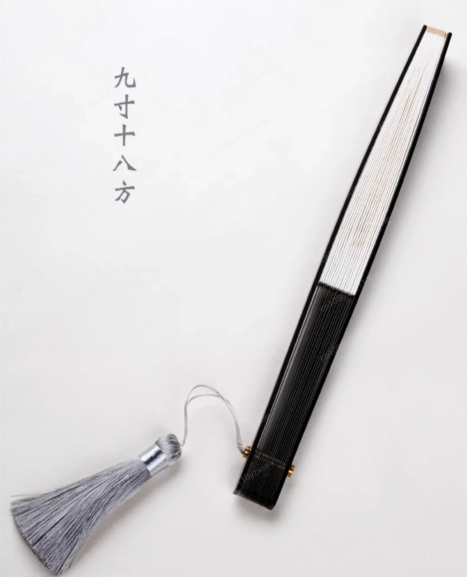 Nine-Inch Daya Titanium Alloy Folding Fan Crafts Antique Portable Xuan Paper Self-Defense Custom Steel Rib Fan Flesh Eater