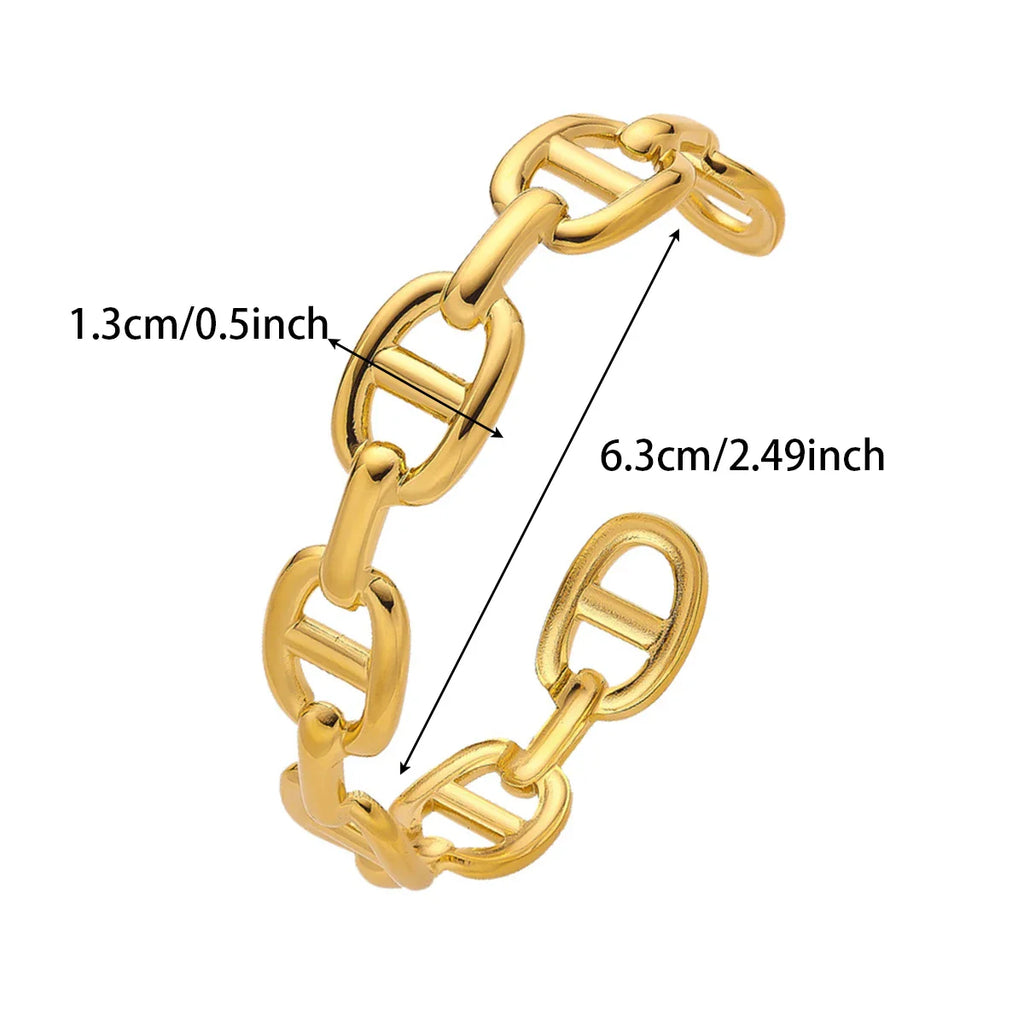 Stainless Steel Bracelet New Premium Unique Design Light Luxury Symbol Engraved Bracelet For Women Jewelry Exquisite Party Gifts