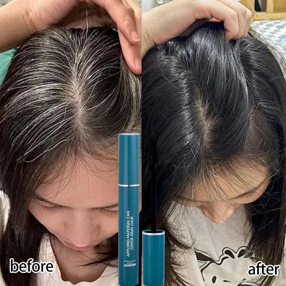 One-Time Hair Dyeing Stick Instant Gray Root Coverage Hair Color Cream Stick Temporary Cover Up White Hair Colour Dye No Harm