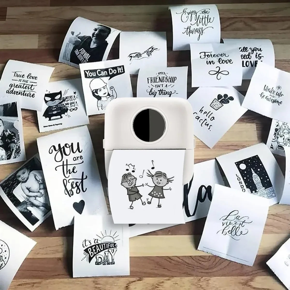 10Pcs Mini Printer Paper For peripage Self Adhesive Thermal Paper Printable Sticker Paper for Pocket Thermal Printer