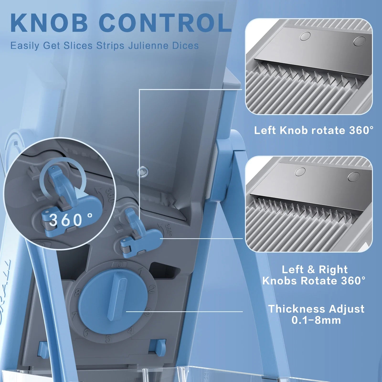 Kitchen Accessories Mandoline Slicer, ONCE FOR ALL. Vegetable Slice, Food Chopper, Cutter, Dicer Fruit, French Fry, Julinner